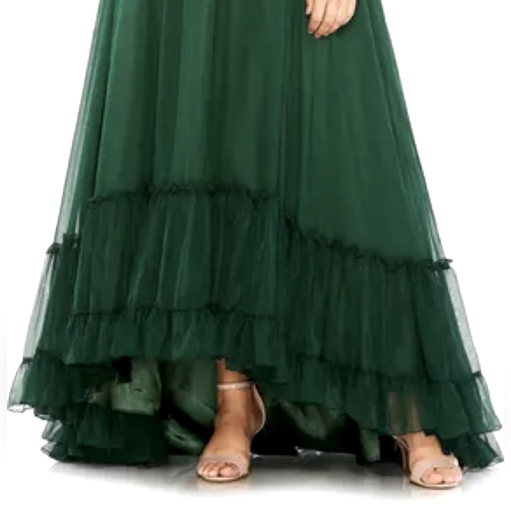 Mac Duggal Dark Green Maxi Dress - Picture 6 of 13